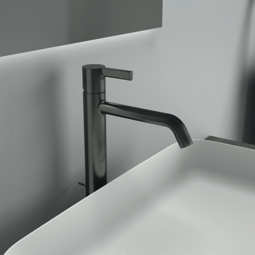 Ideal Standard JOY magasított mosdó csaptelep lefolyógarnitúrával, magnetic grey BC781A5