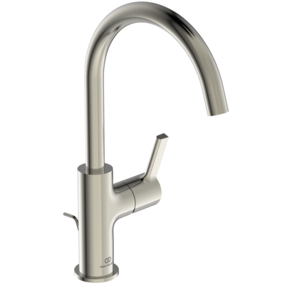 Ideal Standard JOY magasított mosdó csaptelep lefolyógarnitúrával, silver storm BC777GN