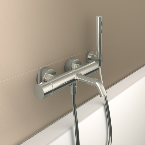 Ideal Standard JOY fali kádtöltő csaptelep zuhanyszettel, silver storm BC787GN