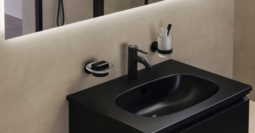 Ideal Standard CERALINE mosdó csaptelep, silk black BC268XG