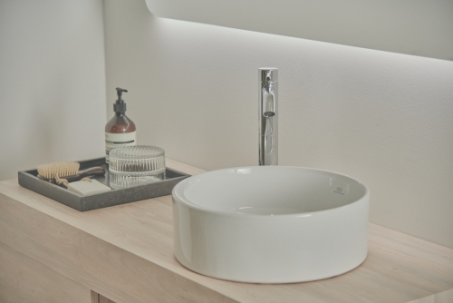 Ideal Standard CERALINE magasított mosdó csaptelep lefolyógarnitúrával, króm BC194AA