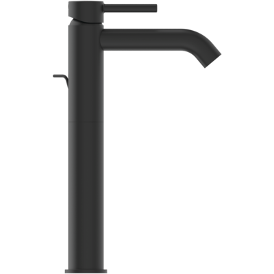 Ideal Standard CERALINE magasított mosdó csaptelep lefolyógarnitúrával, silk black BC194XG
