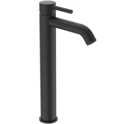 Ideal Standard CERALINE magasított mosdó csaptelep lefolyógarnitúrával, silk black BC194XG