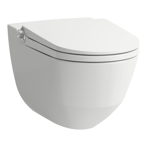 Laufen Riva okos wc szett, fehér wc csésze fehér nyomólappal SZP-LA1, (H8206914000001, H8946660000001, H8956610000001)