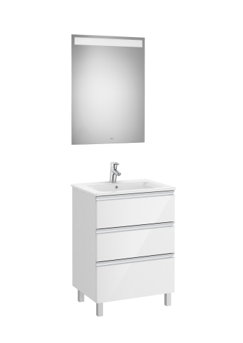 Roca The Gap 60 cm-es fürdőszobabútor szett, magasfényű fehér A851517806