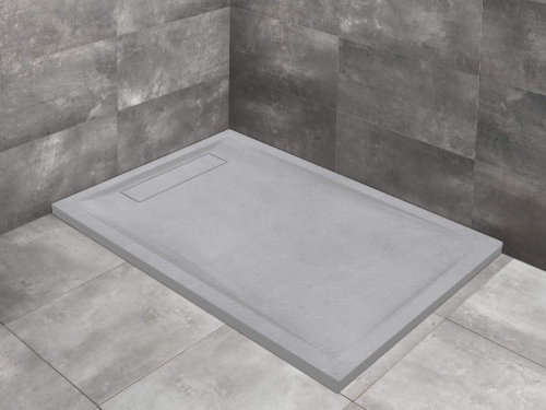 Radaway Doris F 140x80 szögletes öntöttmárvány zuhanytálca, szürke DF1480-52