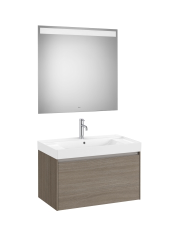 Roca Ona 80 cm-es fürdőszobabútor szett, sötét szil A851701511