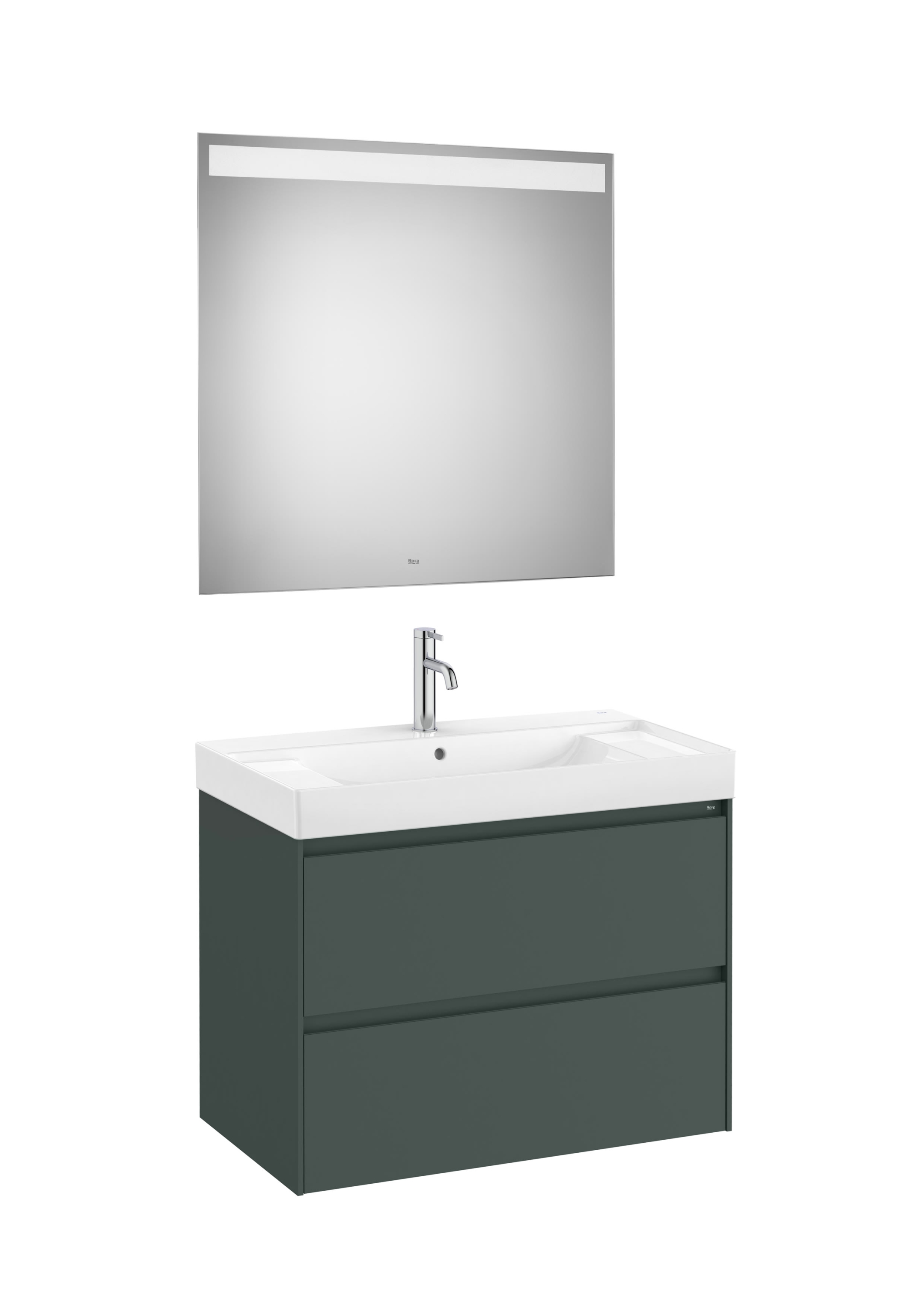 Roca Ona 80 cm-es fürdőszobabútor szett, matt zöld A851707513