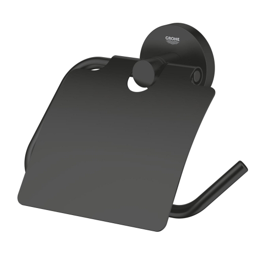 Grohe Essentials fedeles toalettpapír-tartó, matt fekete 1024652430