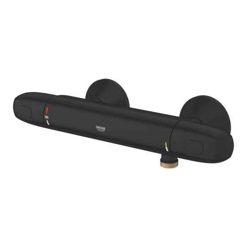 Grohe Grohtherm 1000 termosztátos zuhanycsaptelep, matt fekete 348142433