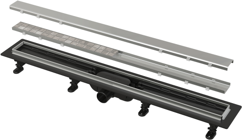 Alcaplast APZ20 SIMPLE zuhanyfolyóka rozsdamentes peremmel kétoldalú ráccsal APZ20-650