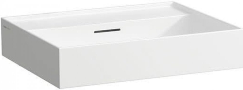 Laufen Kartell by Laufen 60x46 cm mosdó alsó felülete csiszolt csaplyuk nélkül, fehér H8163330001091