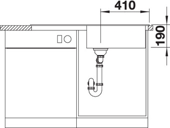 BLANCO SONA XL 6 S gránit mosogató, törtfehér 527158
