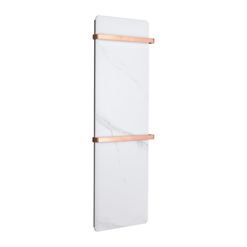 AREZZO design STONELINE 90x30 cm elektromos törölközőszárító radiátor, kőhatású fehér AR-SL900300W
