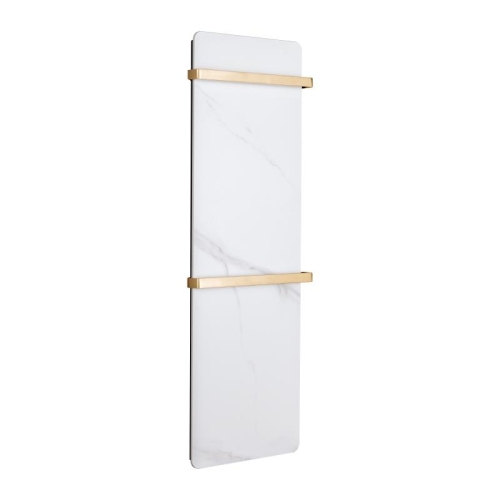 AREZZO design STONELINE 90x30 cm elektromos törölközőszárító radiátor, kőhatású fehér AR-SL900300W