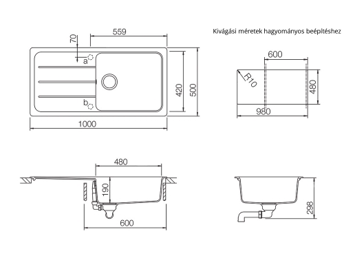 Schock Formhaus D-100L Cristalite mosogató, fehér FOMD100LALPI