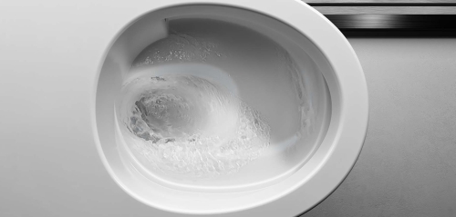 Laufen MODERNA S Design, 'Silent flush', rimless, mélyöblítésű fali wc, matt fekete H8215447160001