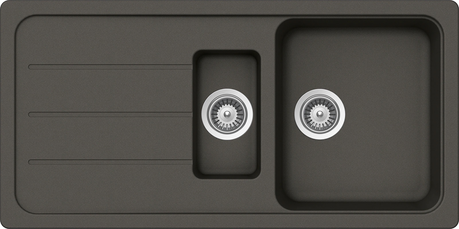 Schock Formhaus D-150L Cristalite mosogató, aszfaltszürke FOMD150LASPH