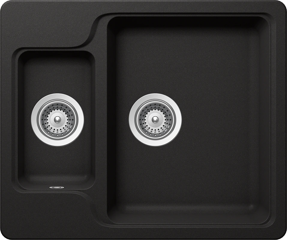 Schock Manhattan N-150 Cristalite mosogató, fekete MANN150NERO