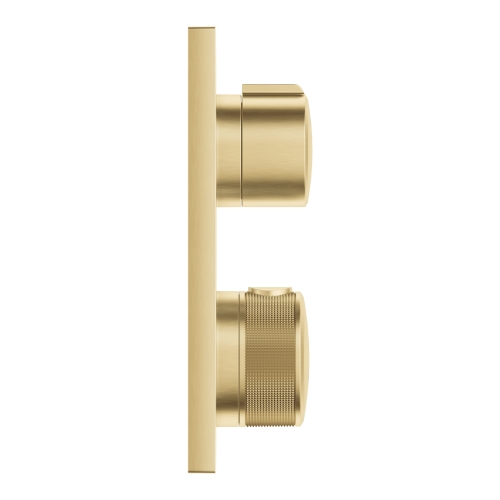 Grohe Allure termosztátos zuhanycsaptelep 2 fogyasztóhoz, Brushed Cool Sunrise 29181GN2