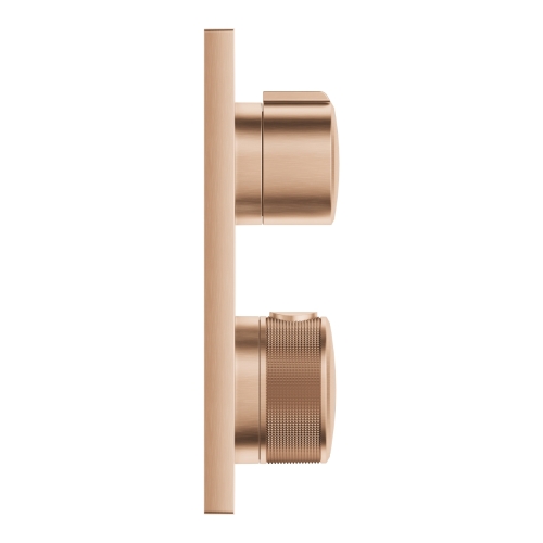 Grohe Allure termosztátos zuhanycsaptelep 2 fogyasztóhoz, Brushed Warm Sunset 29181DL2