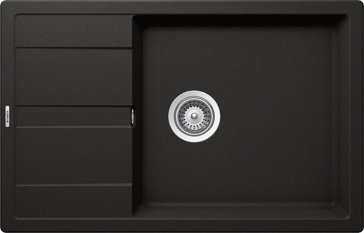 Schock Ronda D-100XL Cristalite mosogató, fekete ROND100XLNERO