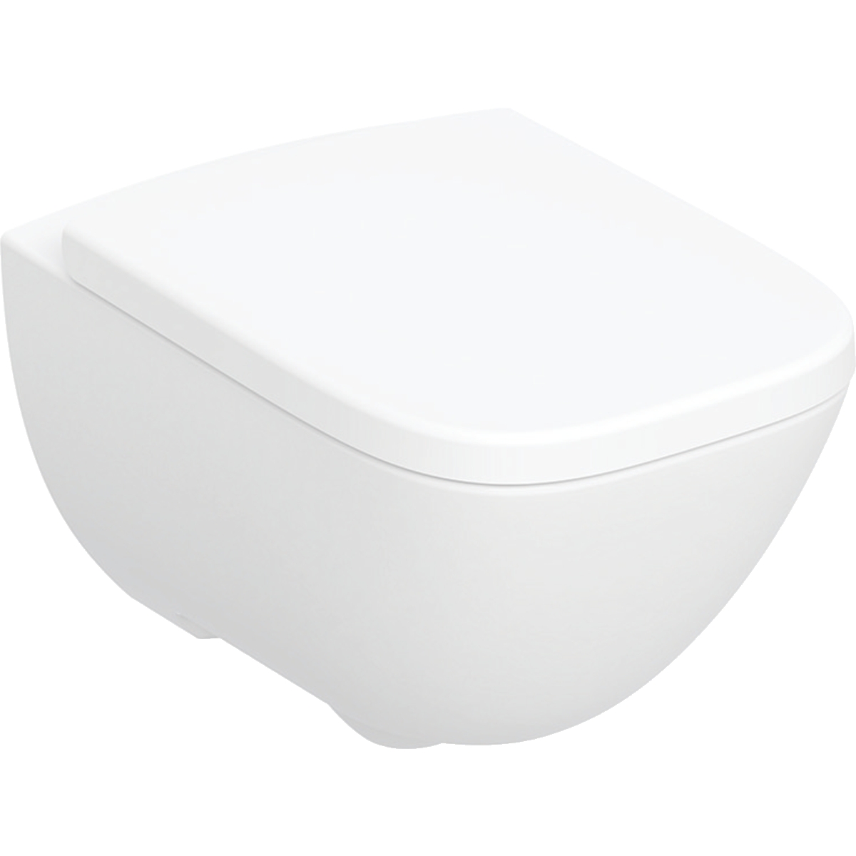 Geberit Selnova Square fali wc mélyöblítésű készlet, Premium, részben zárt forma, Rimfree, WC-ülőkével 502.727.00.1