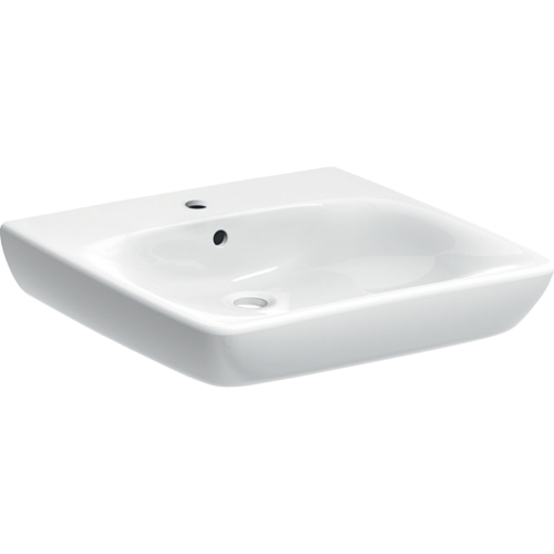 Geberit Selnova Comfort 55x55 cm akadálymentes mosdó, fehér 501.461.00.7
