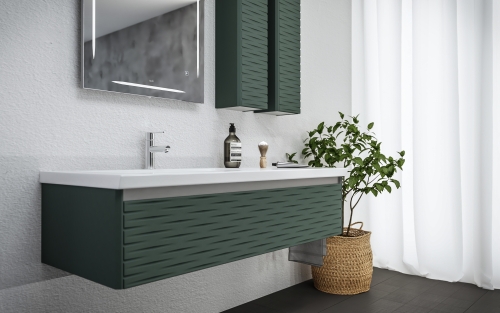Tboss Infini 125 1F egyfiókos fürdőszobabútor mosdóval balos medencével (több színben) 44523240505