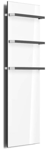 AREZZO design ONYX WHITE 3 elektromos törölközőszárító radiátor matt fehér üveg AR-ONYX3MWMATT