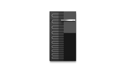 AREZZO design ONYX BLACK 3 elektromos törölközőszárító radiátor matt fekete üveg AR-ONYX3MBMATT