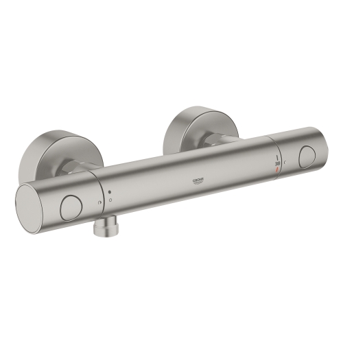 Grohe Grohtherm 1000 Cosmo M termosztátos zuhanycsaptelep supersteel 34065DC2