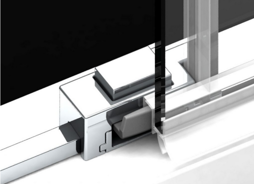 Radaway Idea PDD íves zuhanykabin 90x90 cm, króm színű profil 387139-01-01,387140-01-01