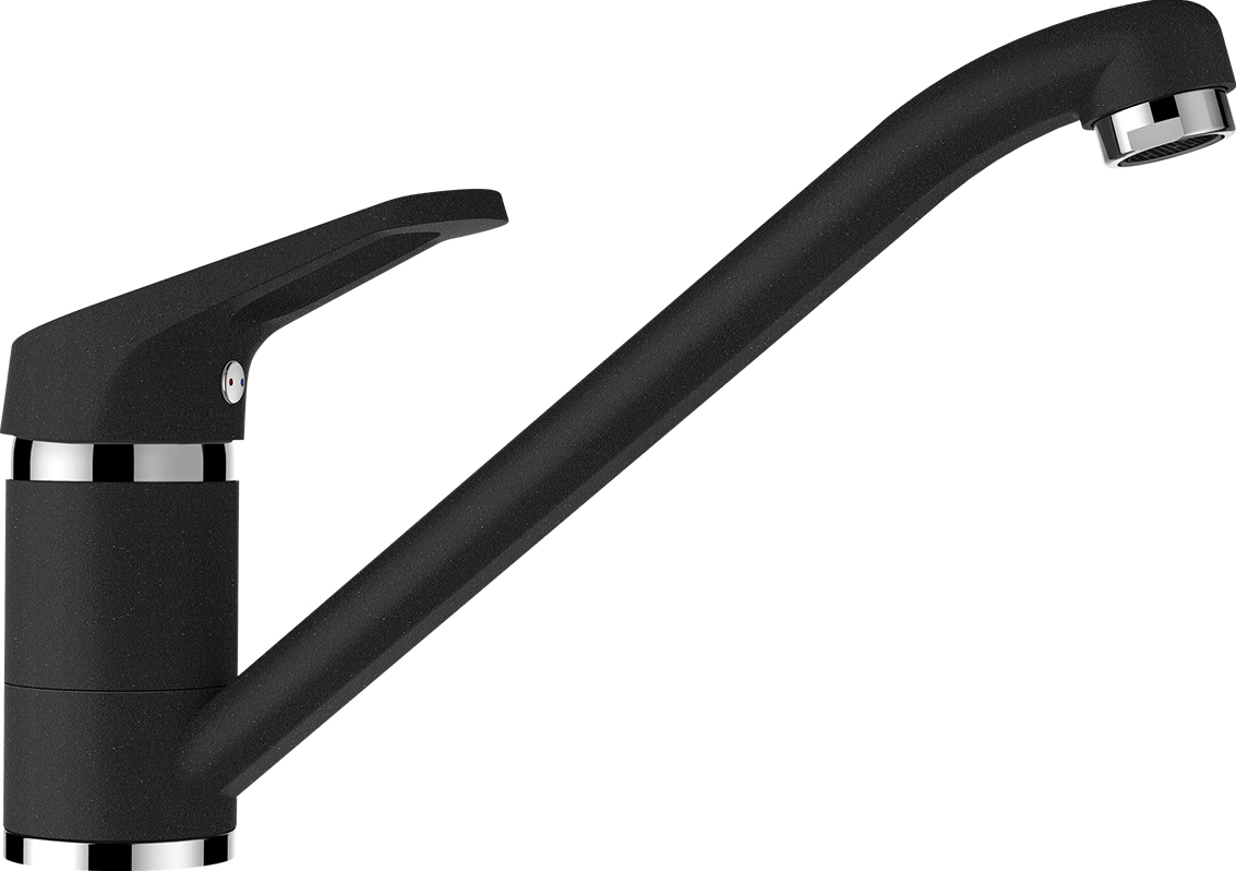 Schock Cosmo Cristalite álló mosogató csaptelep, fekete 525000NERO