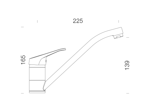 Schock Cosmo Cristalite álló mosogató csaptelep, fehér 525000ALPI