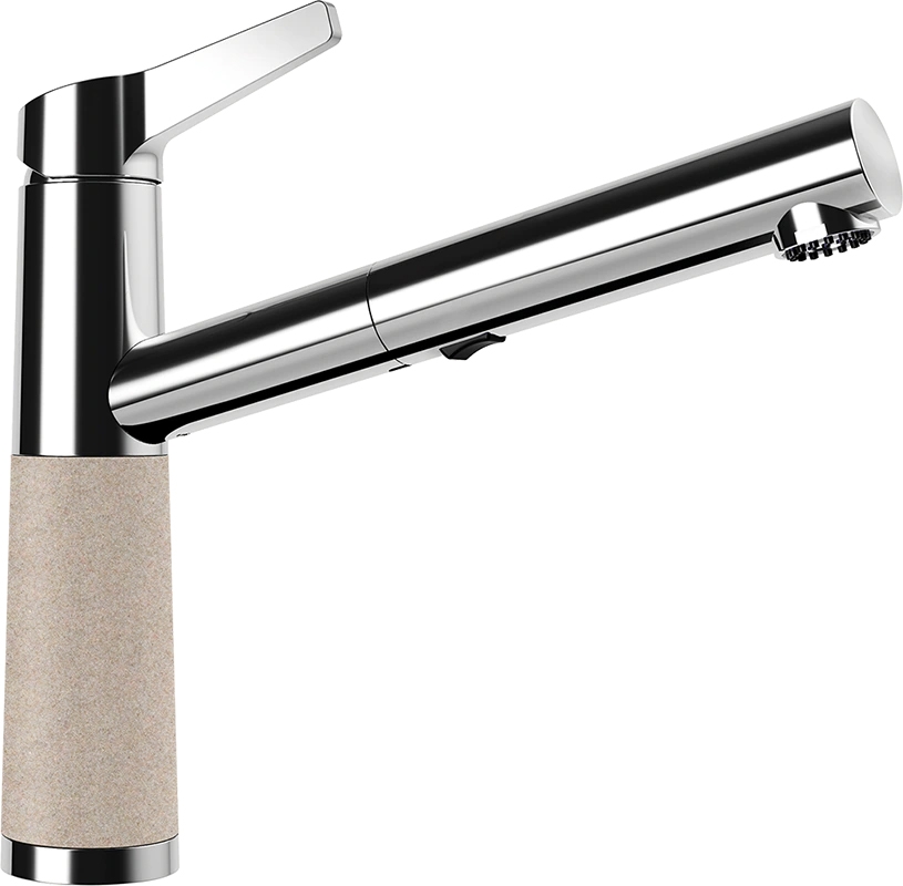 Schock SC-510 Cristalite kihúzható fejes mosogató csaptelep, homok 554120SABB