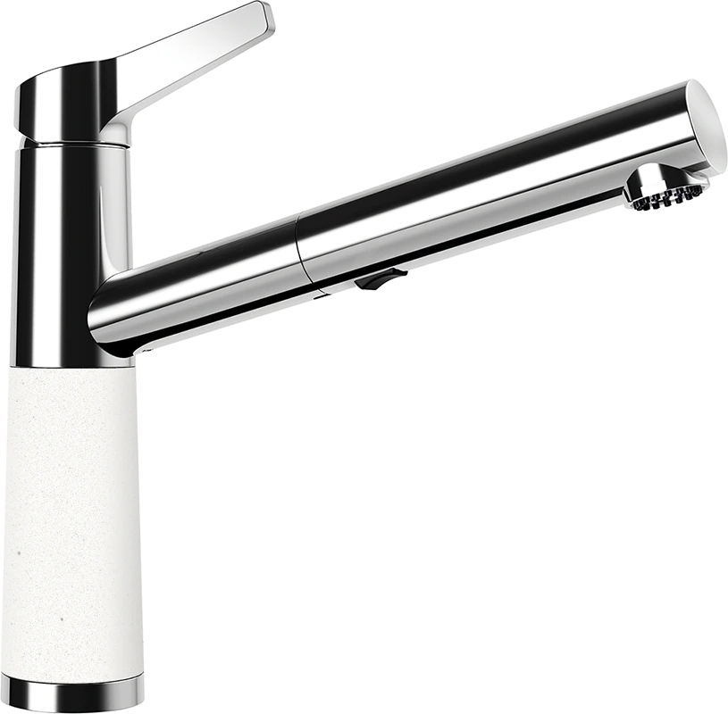Schock SC-510 Cristalite kihúzható fejes mosogató csaptelep, fehér 554120ALPI