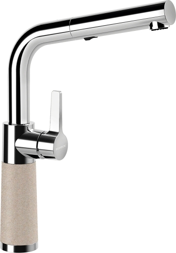 Schock SC-540 Cristalite kihúzható fejes mosogató csaptelep, homok 557120SABB