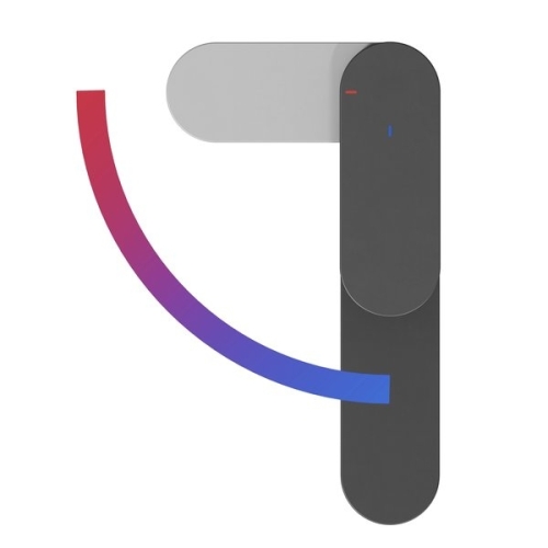 Ravak Chrome II 015.21BL mosdócsaptelep leeresztő nélkül BeCool, 300 mm, matt fekete X070461