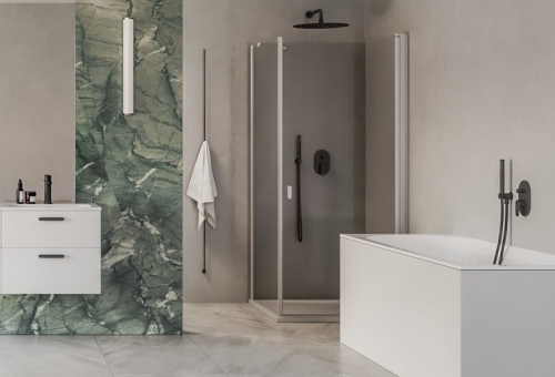 Ravak Chrome II 065.20BL.O2.RB070 falba süllyesztett csaptelep váltóval R-Box-hoz, matt fekete X070466