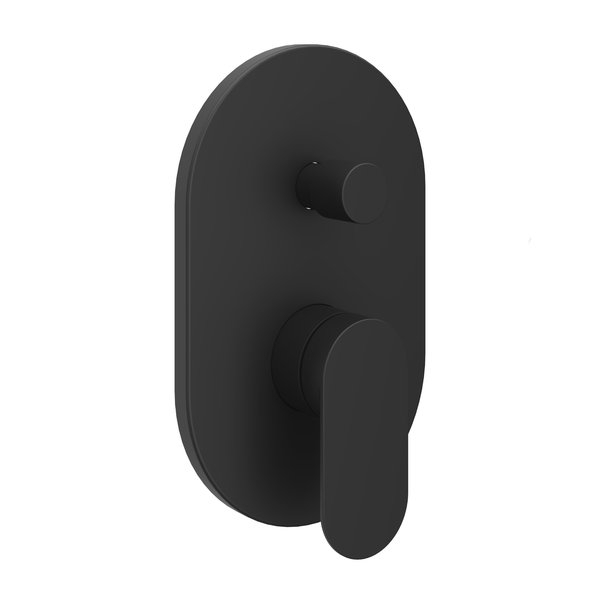 Ravak Chrome II 065.20BL.O2.RB070 falba süllyesztett csaptelep váltóval R-Box-hoz, matt fekete X070466