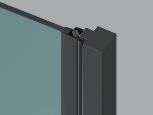 Ravak Cool! COSD1 90 cm zuhanyajtó transparent üveggel, fekete X0VV70300Z1