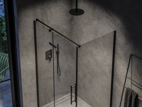 Ravak Cool! COSD2-110 zuhanyajtó transparent, matt fekete X0VVDC300Z1