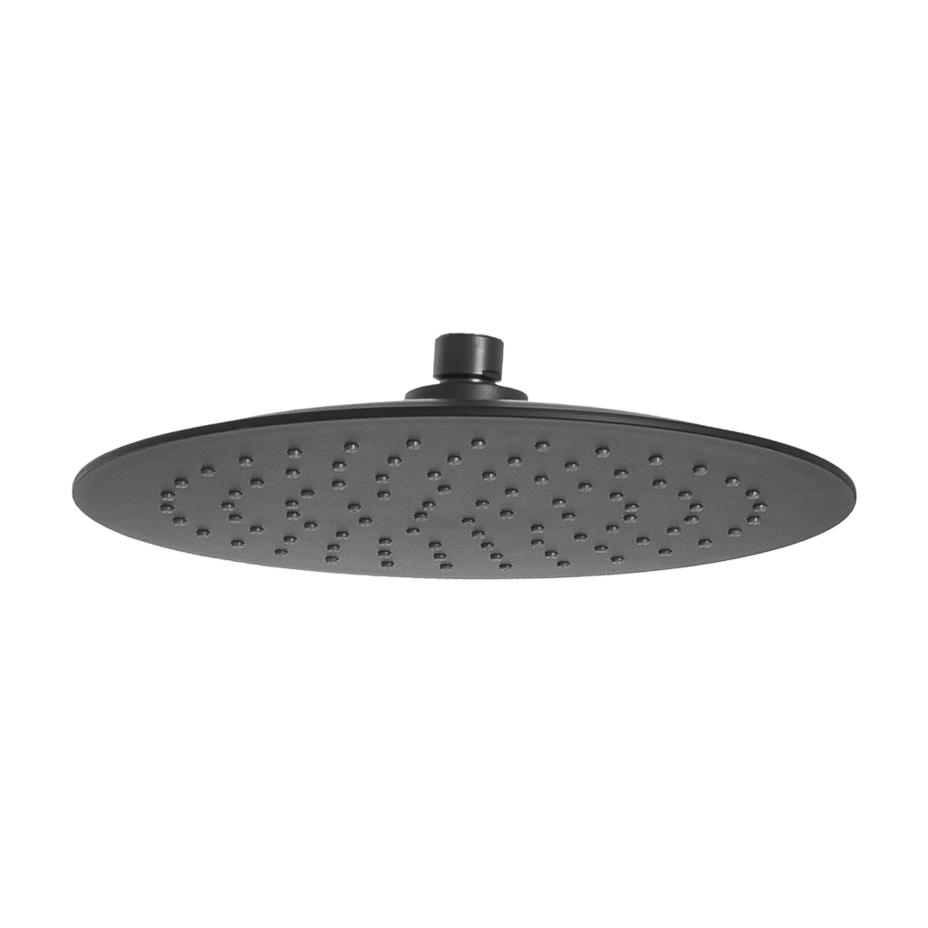 Invena MUSTA 25 cm-es fejzuhany, fekete SC-D1-075-S