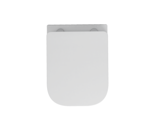 Invena Paros szögletes rimless fali wc lassú záródású ülőkével, fehér CE-90-001-W