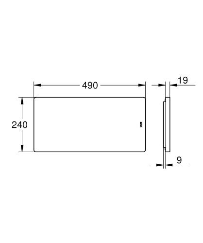 Grohe 49x24 cm bambusz vágódeszka 40751HV0