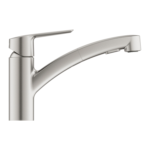 Grohe Start egykaros mosogatócsaptelep kihúzható zuhanyfejjel supersteel 30531DC1