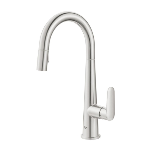 Grohe Veletto egykaros mosogatócsaptelep kihúzható zuhanyfejjel supersteel 30419DC0