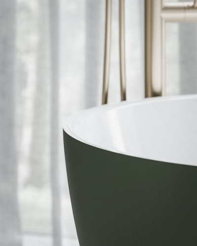 Ravak Freedom O Tec 170x77 cm szabadonálló kád fehér lefolyóval, Grey Green CD11200000