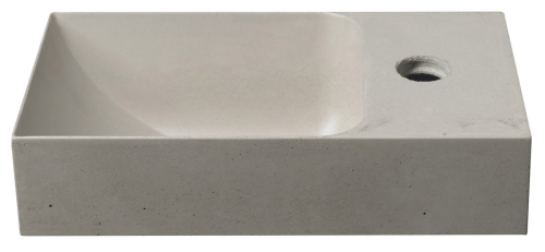 Sapho PICCOLINO 31x17 cm jobbos betonmosdó, homok PK30514